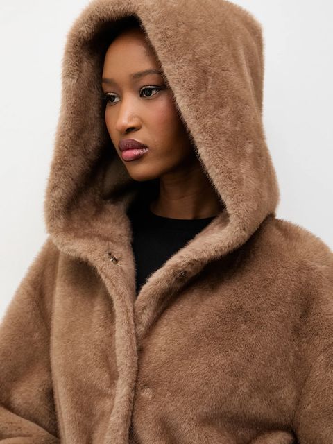 Answear.LAB płaszcz kolor beżowy