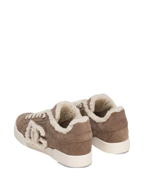 Dolce & Gabbana Portofino suede sneakers - Neutrals