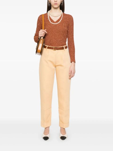 Valentino Garavani lurex sweater - Orange