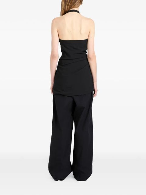 Proenza Schouler Melia ruched-detail top - Black