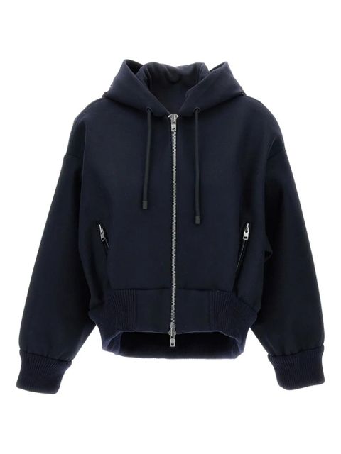 Simone Rocha zipper closure hoodie - Blue - zdjęcie produktu nr 1