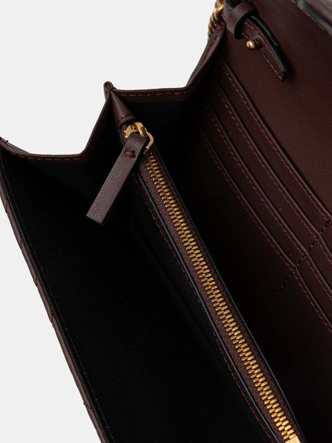 Pinko torebka skórzana kolor brązowy 100062 A0GK