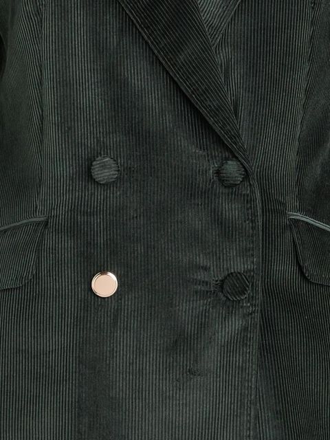 Gabriela Hearst double-breasted corduroy jacket - Green - zdjęcie produktu nr 2