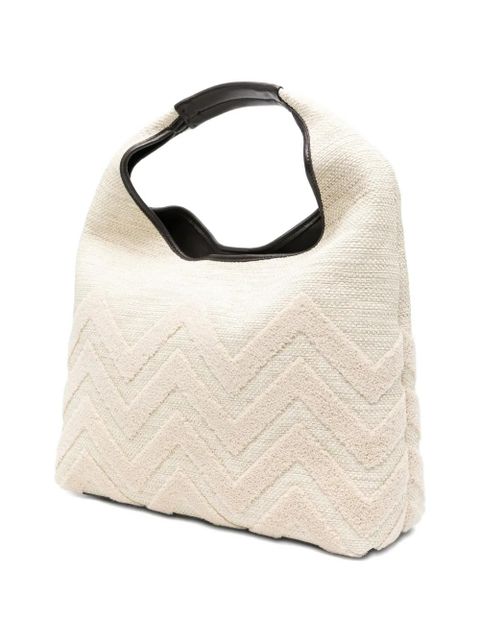 Missoni zigzag-pattern tote bag - Neutrals