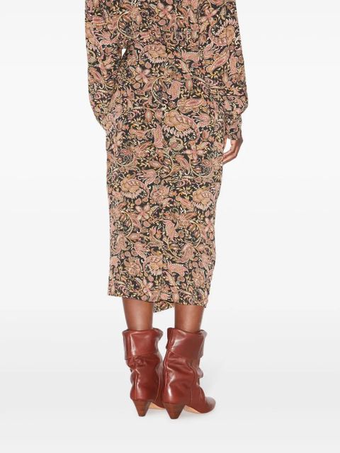 MARANT ÉTOILE Zaine midi skirt - Black