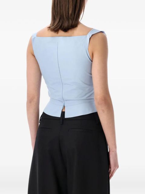 Vivienne Westwood Sunday draped cotton top - Blue - zdjęcie produktu nr 2