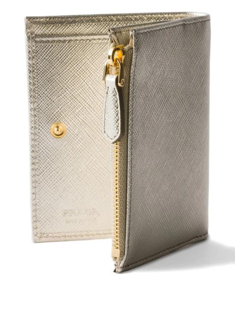 Prada small leather wallet - Gold