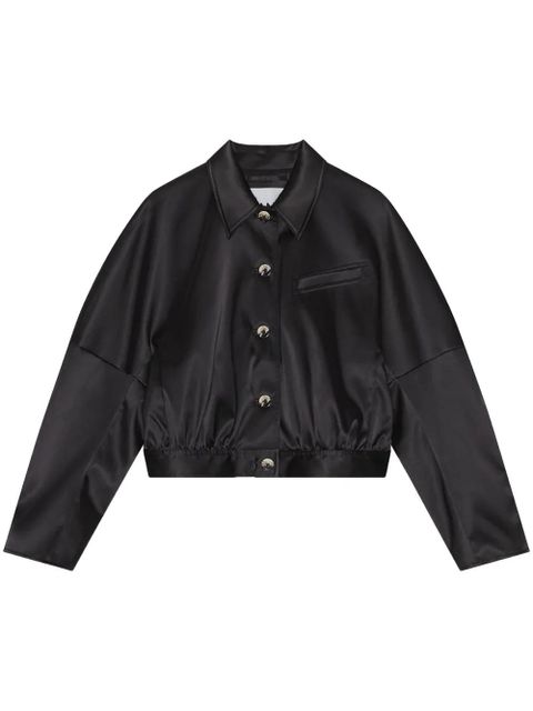 GANNI long-sleeve bomber jacket - Black - zdjęcie produktu nr 1