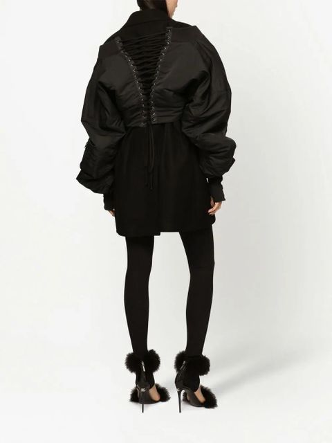 Dolce & Gabbana lace-up bomber jacket - Black - zdjęcie produktu nr 2