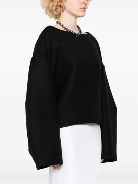 ENTIRE STUDIOS wool top - Black
