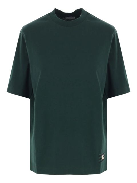 Burberry equestrian-knight patch T-shirt - Green