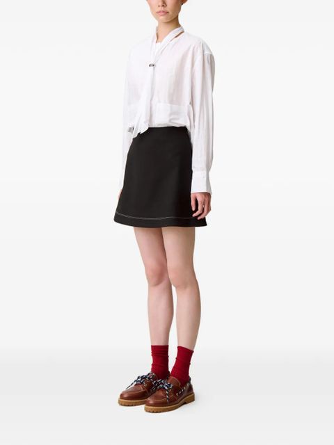 Claudie Pierlot contrast-stitch mini skirt - Black - zdjęcie produktu nr 2
