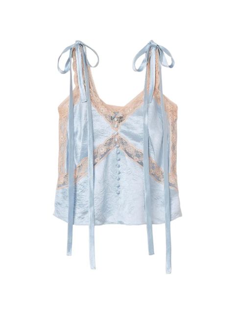 Marc Jacobs lace-detail top - Blue - zdjęcie produktu nr 1