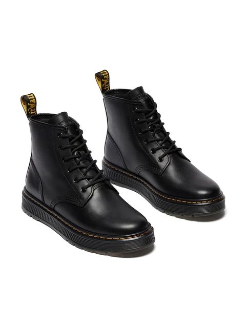 Dr. Martens buty Brookline Chukka kolor czarny na płaskim obcasie DM41550001