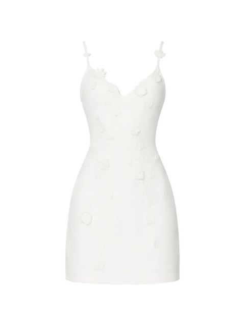 Cult Gaia floral-appliqué mini dress - White - zdjęcie produktu nr 1