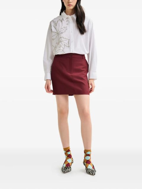 Essentiel Antwerp button-fastening mini skirt - Red - zdjęcie produktu nr 2