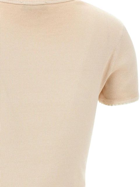 Blumarine crystal-logo T-shirt - Pink