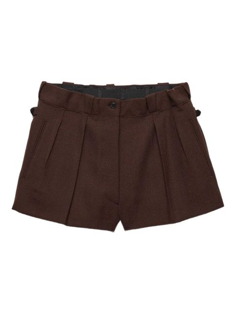 Prada chevron wool shorts - Brown - zdjęcie produktu nr 1