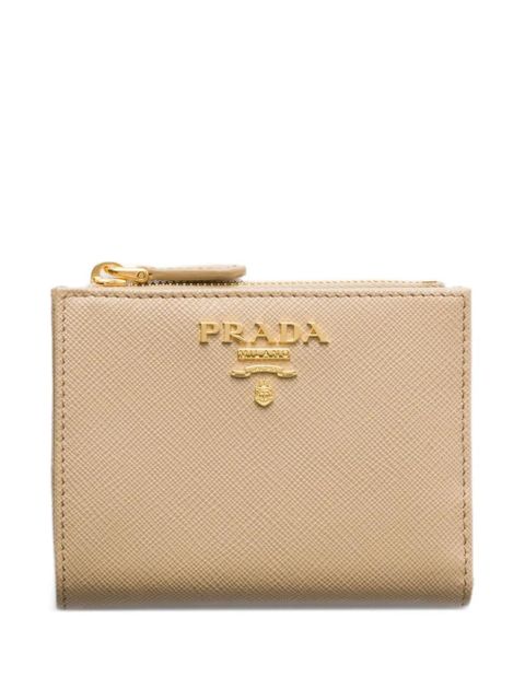 Prada small Saffiano leather wallet - Neutrals - zdjęcie produktu nr 1