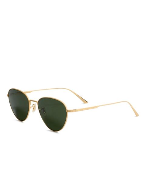 KHAITE oval-frame sunglasses - Gold