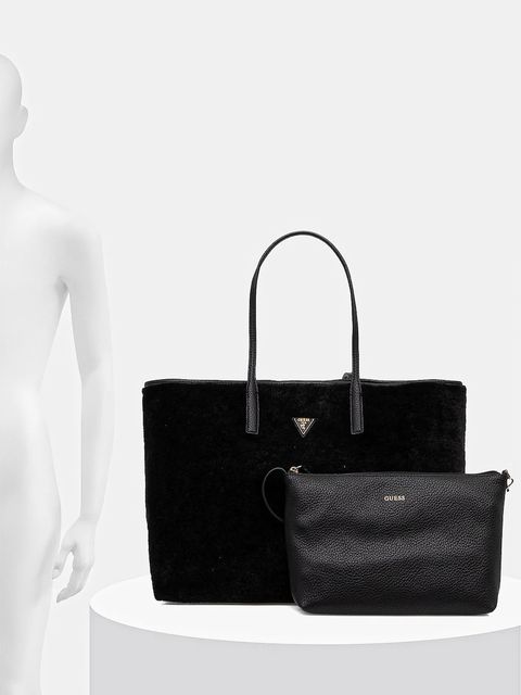 Guess torebka VICTTORIA kolor czarny HWWS95 14290