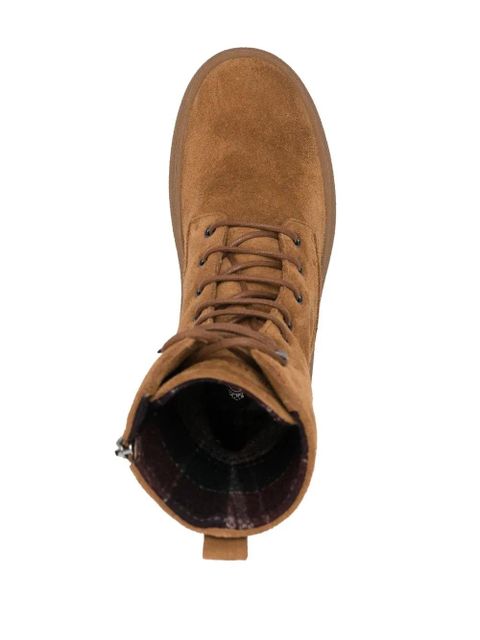 Tod's leather lace-up boots - Brown