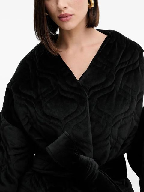 Charo Ruiz Ibiza belted coat - Black