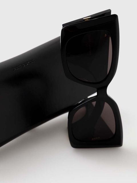 Saint Laurent okulary przeciwsłoneczne BLAZE damskie kolor czarny