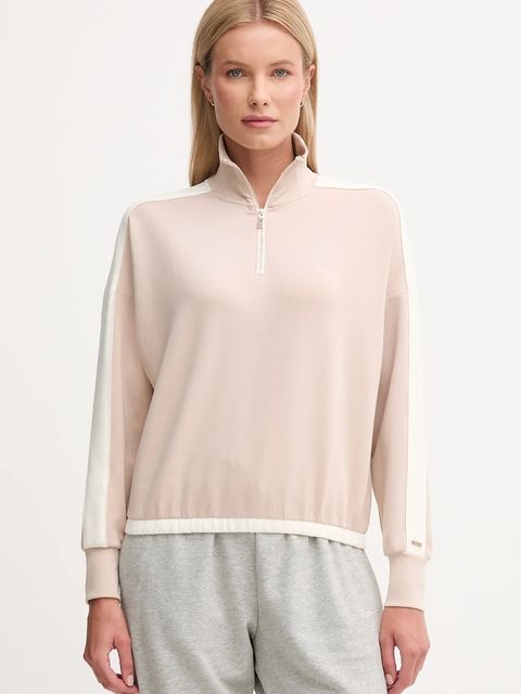 BOSS bluza lounge damska kolor beżowy gładka 50550718 - zdjęcie produktu nr 1