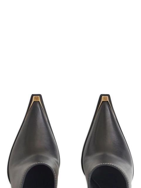 ETRO metallic toe-cap leather mules - Black - zdjęcie produktu nr 2