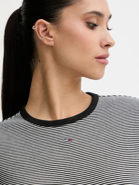 Tommy Jeans t-shirt damski kolor szary DW0DW17383