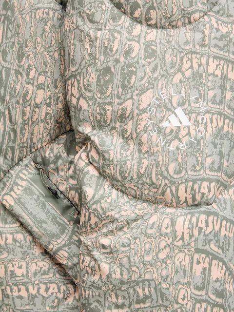 adidas by Stella McCartney kurtka kolor zielony zimowa JX6787