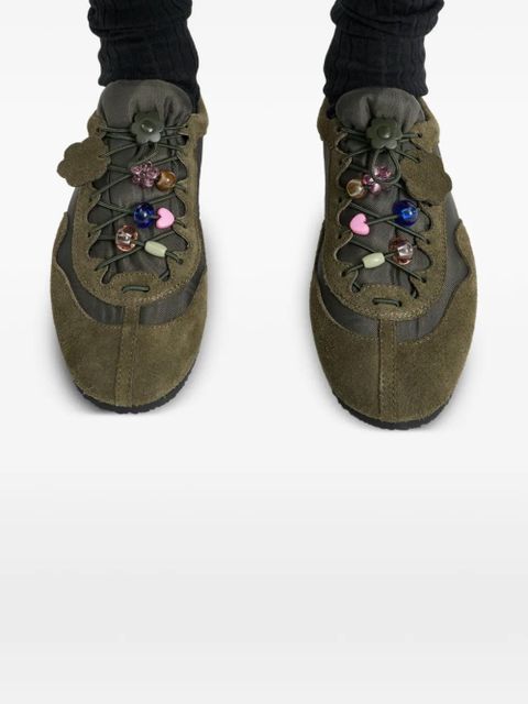 Cecilie Bahnsen Blaise embellished sneakers - Green - zdjęcie produktu nr 1