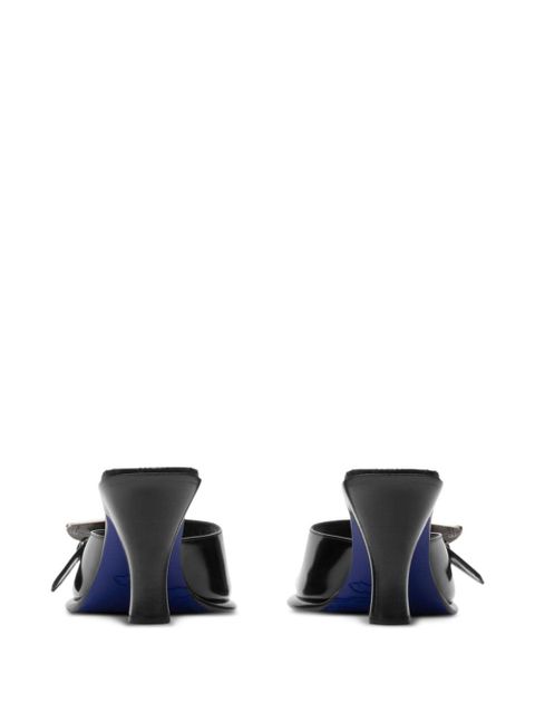 Burberry Bay leather sandals - Black - zdjęcie produktu nr 2