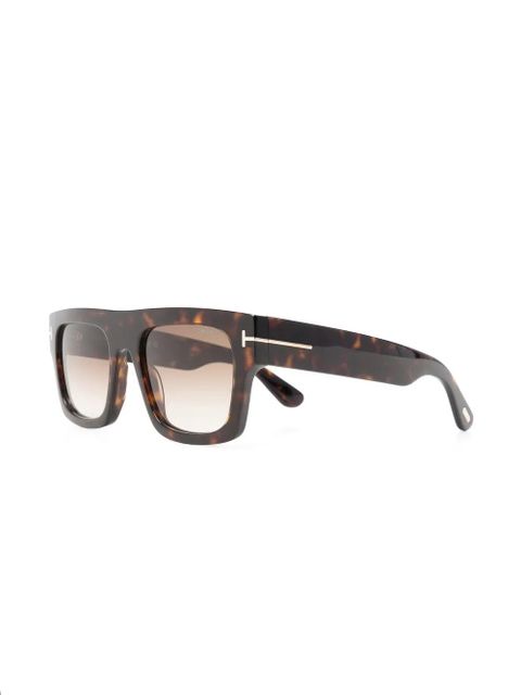 TOM FORD Eyewear Fausto oversize-frame sunglasses - Brown - zdjęcie produktu nr 2