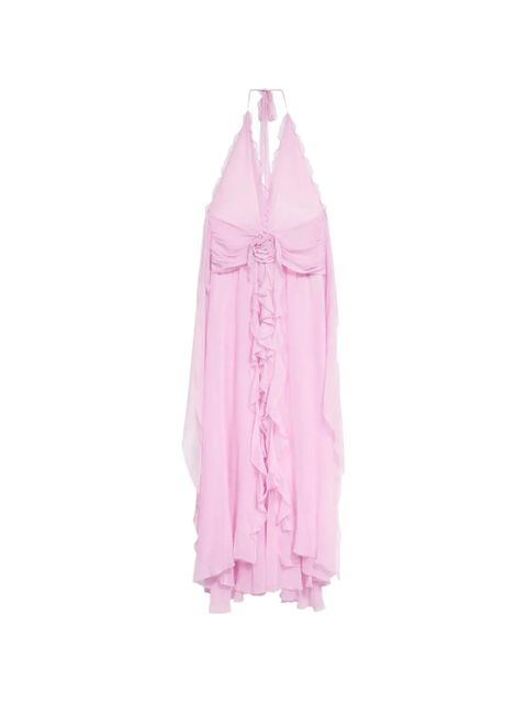 Blumarine ruffled georgette maxi dress - Pink - zdjęcie produktu nr 1