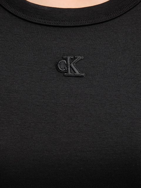 Calvin Klein Jeans sukienka kolor czarny mini dopasowana LV047B266G