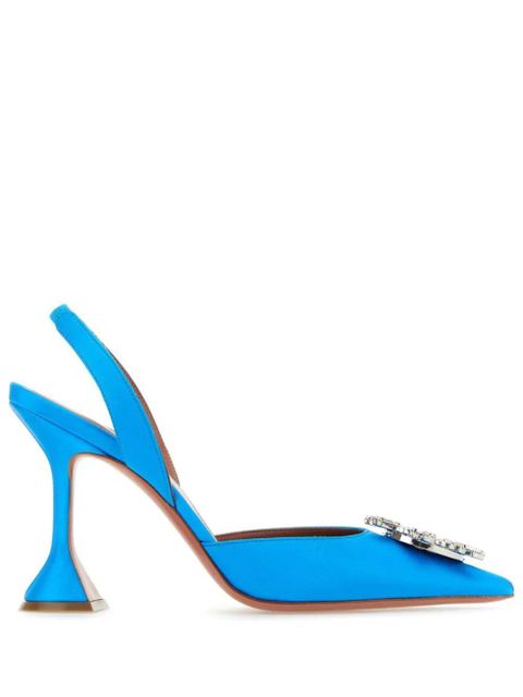 Amina Muaddi Begum 95mm pumps - Blue - zdjęcie produktu nr 1