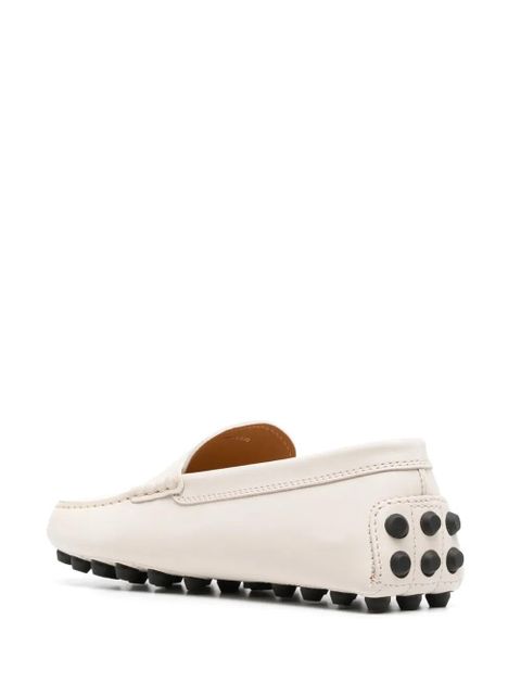 Tod's penny-slot leather loafers - Neutrals