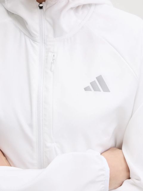 adidas Performance kurtka do biegania Run Essentials kolor biały przejściowa KA0253