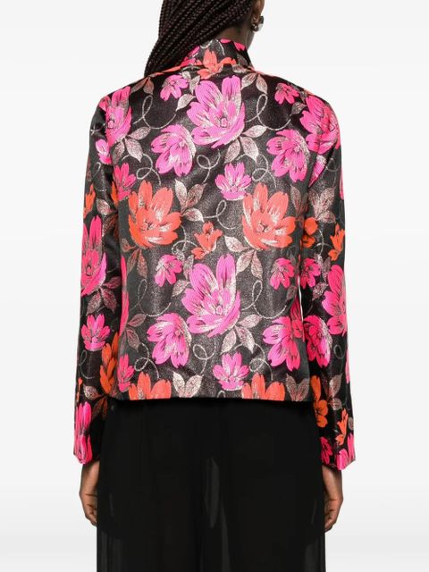 Comme Des Garçons floral-pattern jacket - Black