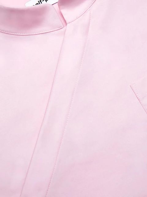 Self-Portrait asymmetric shirt - Pink