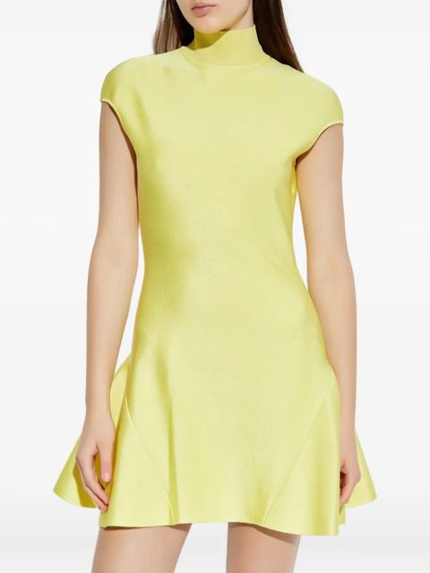 Givenchy high-neck flared dress - Yellow