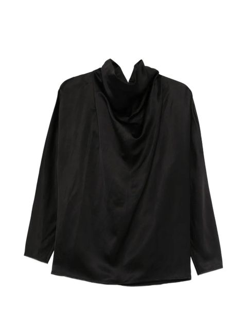 TOTEME cowl-neck blouse - Black - zdjęcie produktu nr 1
