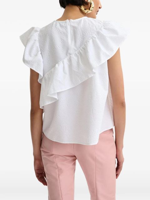 Essentiel Antwerp Joojoo ruffled blouse - White