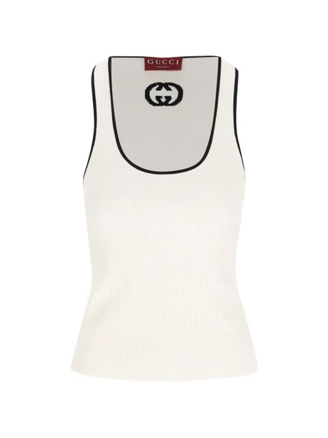 Gucci Ribbed tank top - Neutrals - zdjęcie produktu nr 1