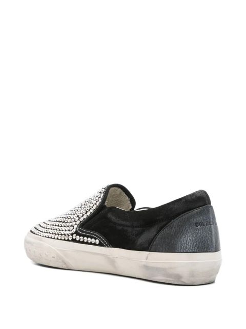Golden Goose VCE crystal-embellished slip-on sneakers - Black - zdjęcie produktu nr 2