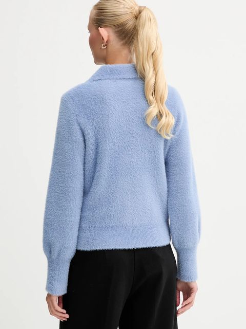 Morgan kardigan MDOMI damski kolor niebieski lekki MDOMI