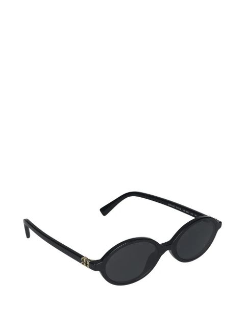 Miu Miu oval-frame sunglasses - Black