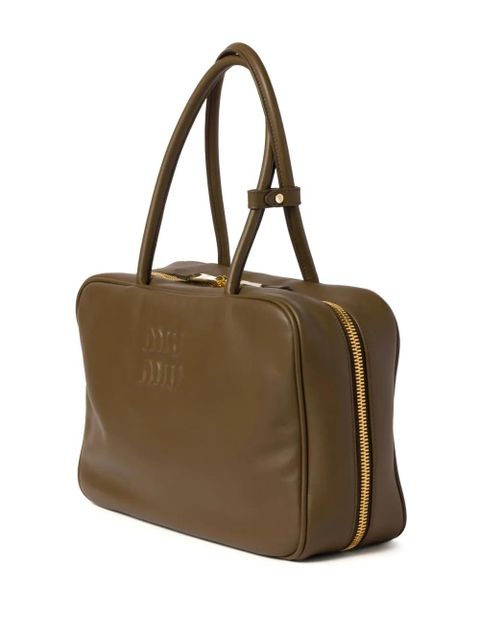 Miu Miu Leather Beau tote bag - Green